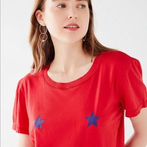 urban outfitters red star graphic tee
